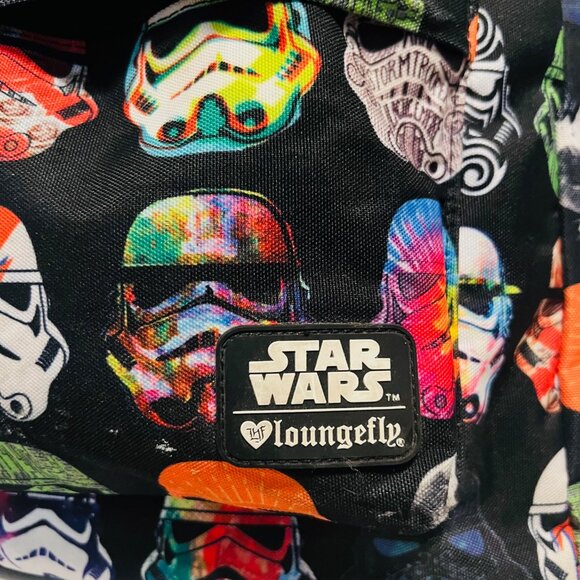 Loungefly Star Wars-Imperial Storm Keeper-Disney Parks-Helmets-Front Zip Pocket - Picture 5 of 16